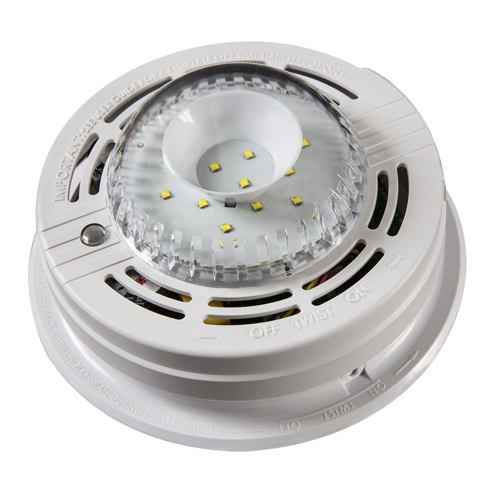 Lifesaver Carbon Monoxide Detector with Strobe