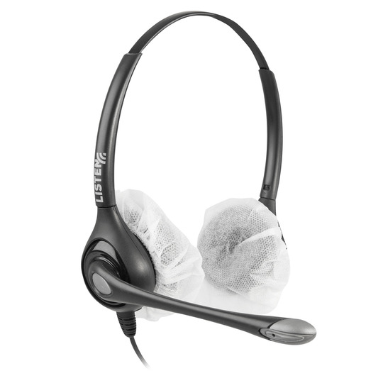 Listen Tech Small Sanitary Covers for Stereo Headphones (100 CT)