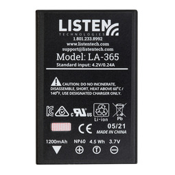 Listen Tech Replacement Rechargeable Li-ion Battery