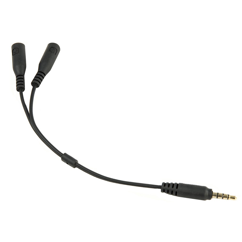 ListenTALK LA-436 Microphone Input / Headphone Output Cable TS to TRSS Microphone Adapter