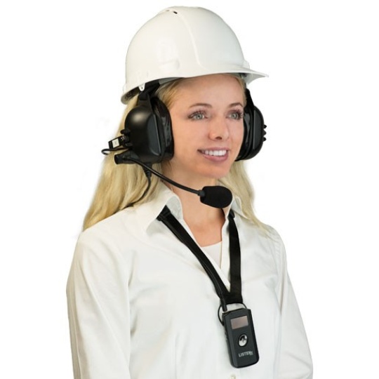 ListenTALK LT-LA-455 Over-the-Head Dual Industrial Headset 5 with Boom Microphone