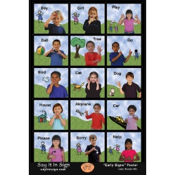 Early Signs ASL Lenticular Poster