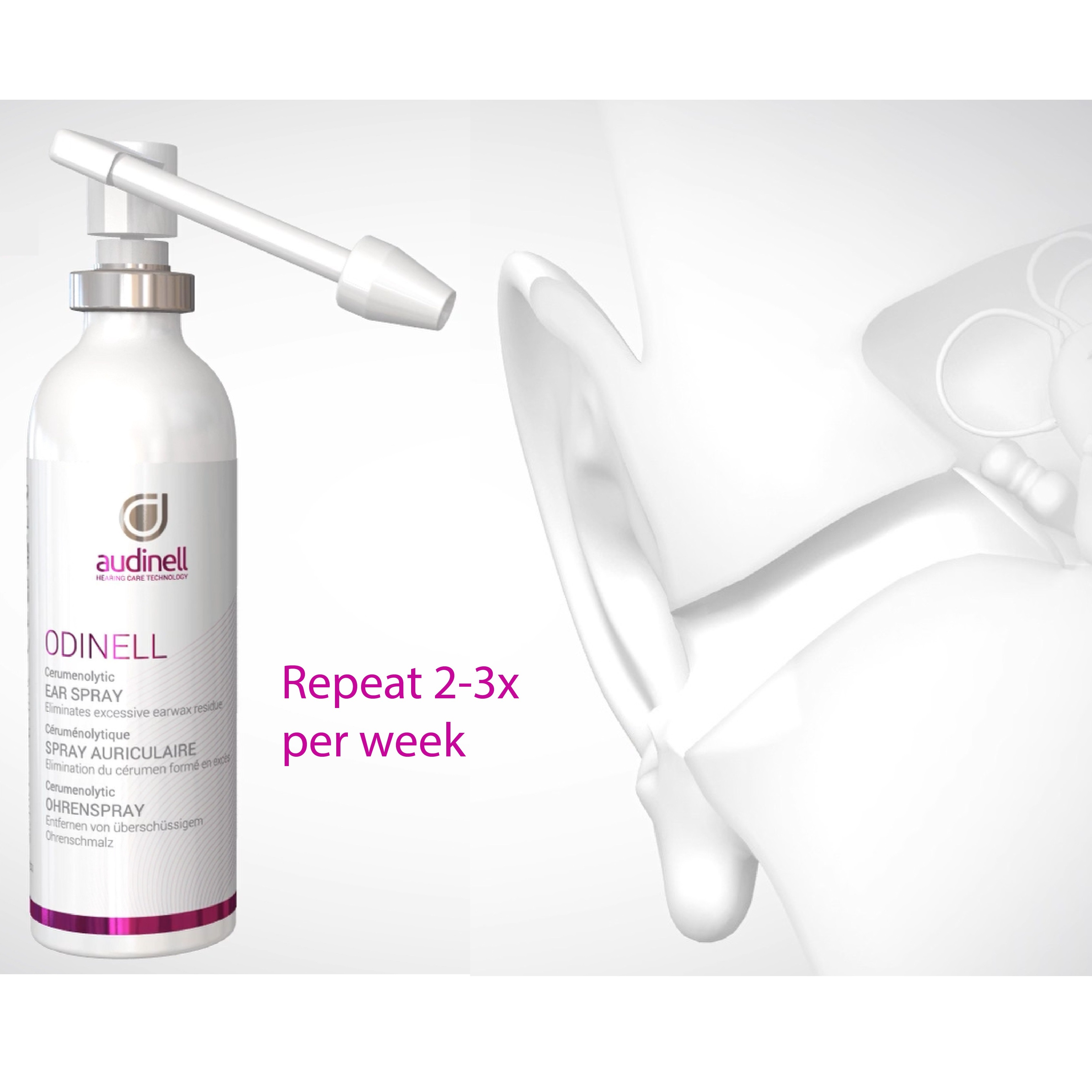 Audinell Ear Spray (50ml) For Earwax Removal & Clean Ears