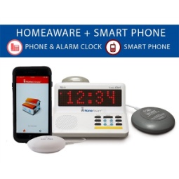 Sonic Alert HomeAware Smartphone Signaler -Wire line and Mobile phone signaler with bed shaker