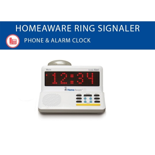 Sonic Alert HomeAware Signaling Hub Telephone Ring Signaler and Dual Alarm Clock