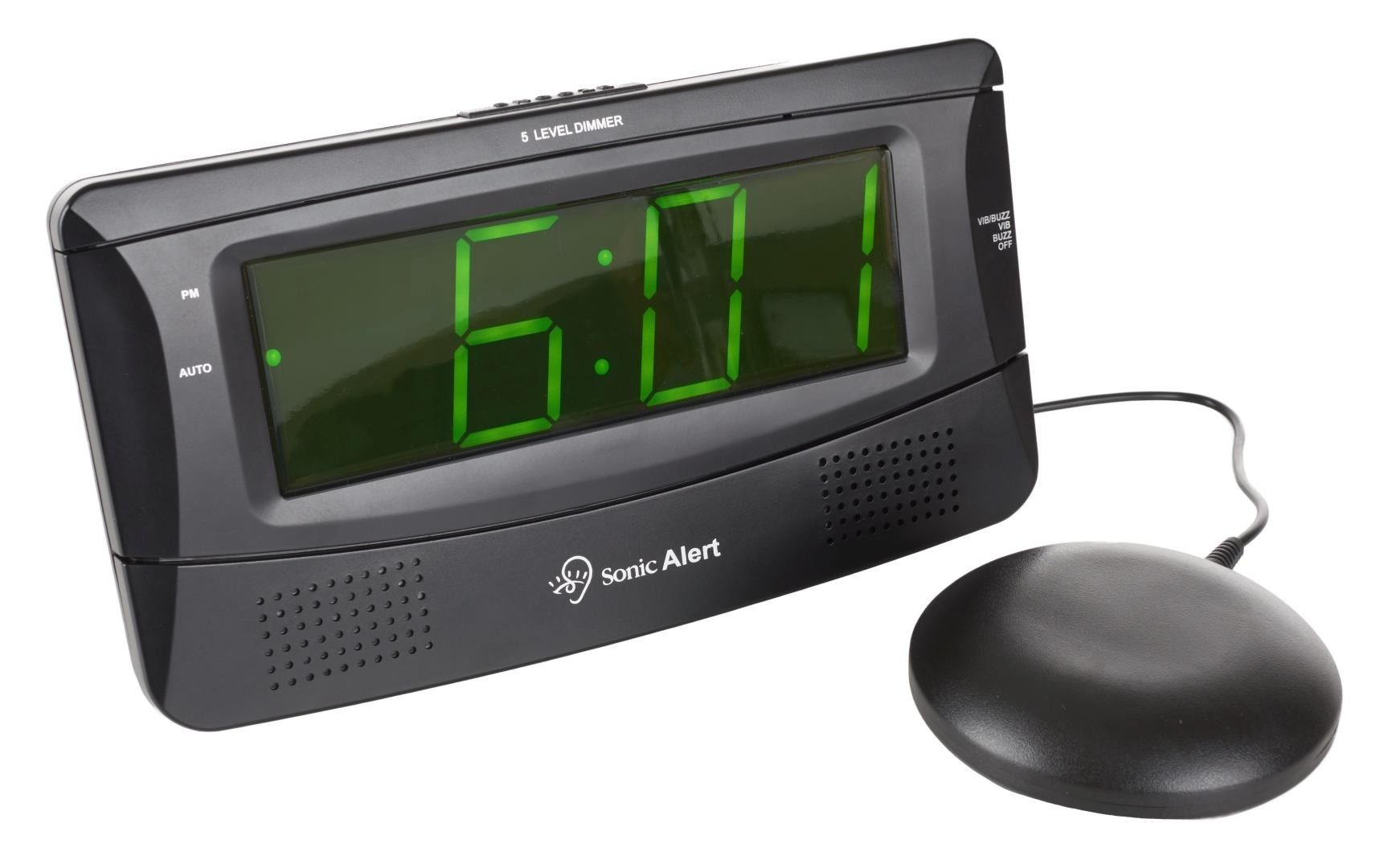 Sonic Boom SB300SSBLK ExtraLoud Alarm Clock with Super Shaker