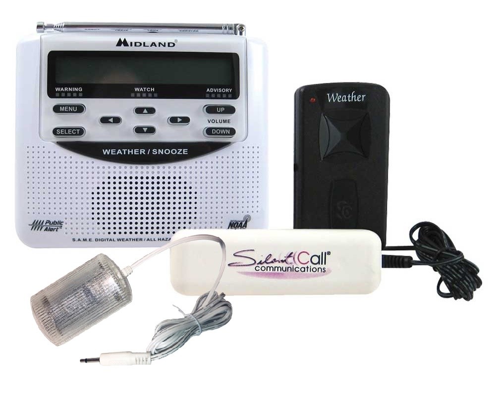 Midland WR120 Weather Radio with Silent Call Light and Vibrator