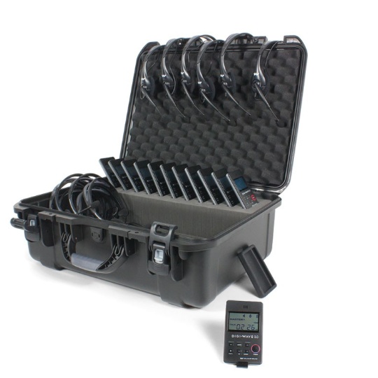 Williams Sound Digi-WAVE VIP Tour Guide Package with 12 Transceivers