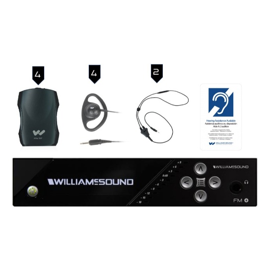 Williams Sound FM Plus Large-area Dual FM and Wi-Fi Assistive Listening System