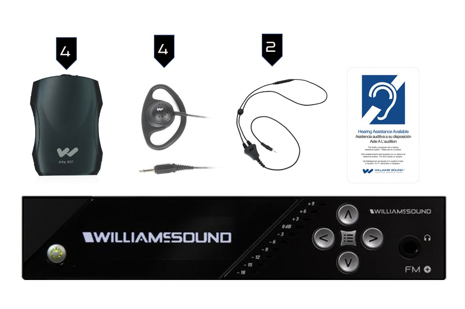Williams Sound FM Plus Large-area Dual FM and Wi-Fi Assistive Listening System