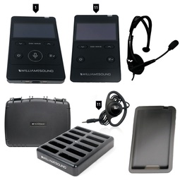 Williams Sound DWS TGS 11 400 RCH Tour Guide System | 1 Guide, 11 Listeners