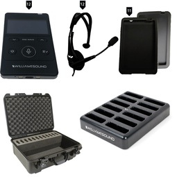 Williams Sound DWS TGS VIP 12 400 Tour Guide System | 2+ Guides, 12 Listeners