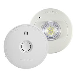 BRK First Alert SC6W01 Hardwired Smoke & CO Alarm + SLED177 Strobe