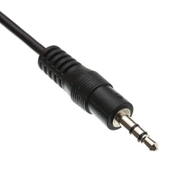 3.5mm stereo male aux cable | 1 ft.