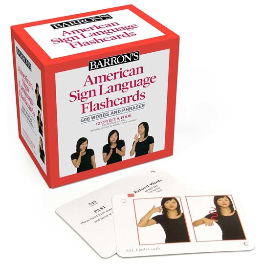 Barron's ASL Flashcards (2nd edition): 500 Words & Phrases