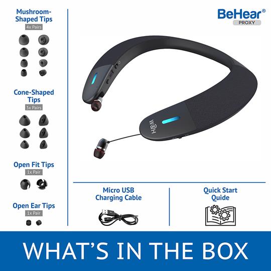 BeHear PROXY Bluetooth Neck Speaker & Personal Amplifier