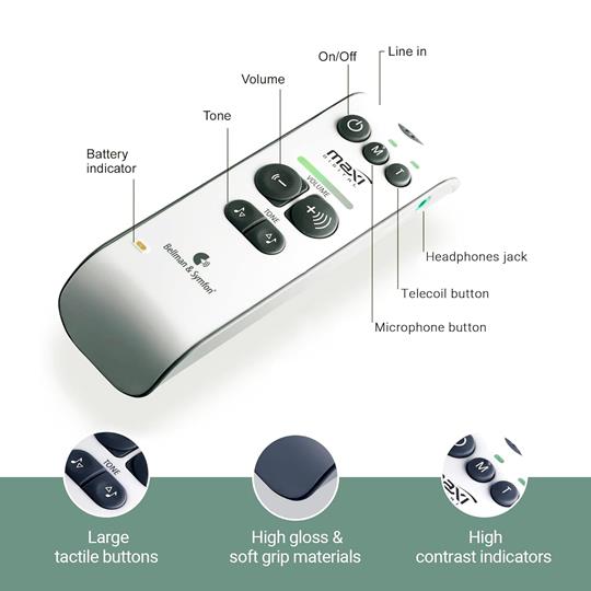 Bellman & Symfon Maxi Classic with Headphones & Earbuds