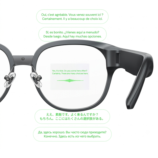 Captify Myvu Smart Glasses | Black (Non-Prescription Lenses)