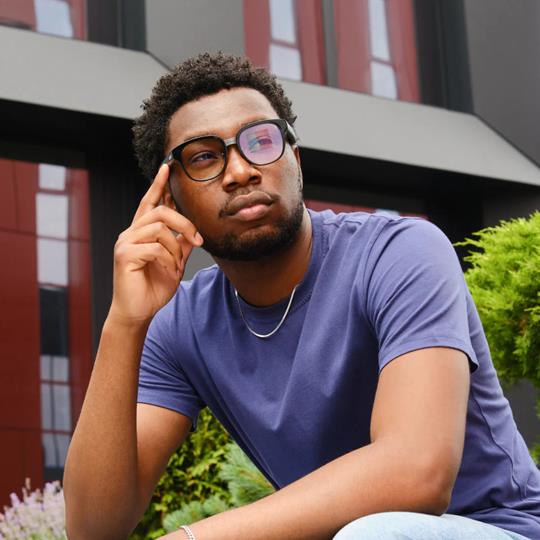 Captify Myvu Smart Glasses | Black (Non-Prescription Lenses)