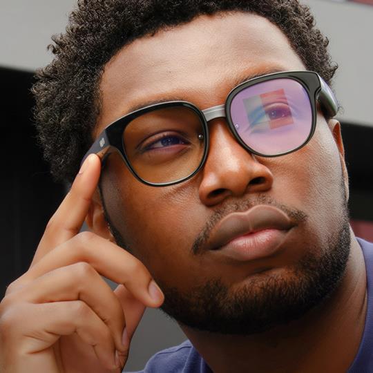 Captify Pro Smart Glasses | Black (Non-Prescription Lenses)