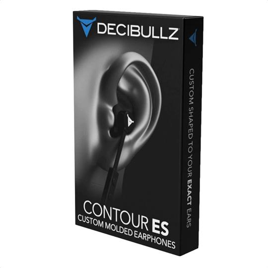 Decibullz Custom Molded Contour ES In-Ear Earbuds | Black