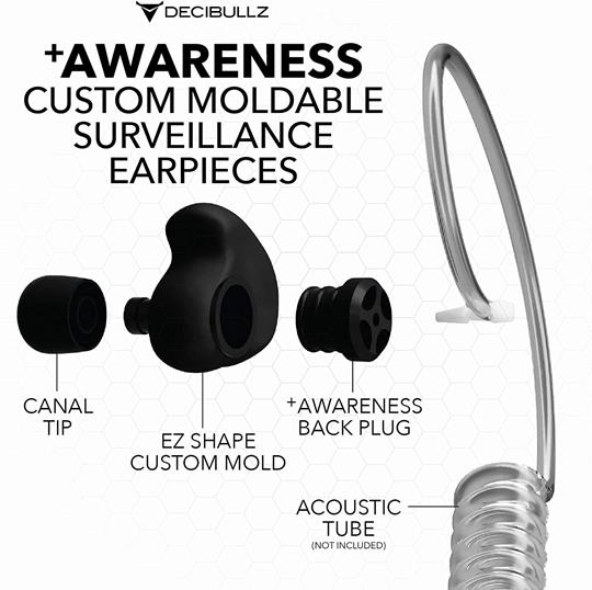 Decibullz Surveillance Earpieces + Awareness | Black