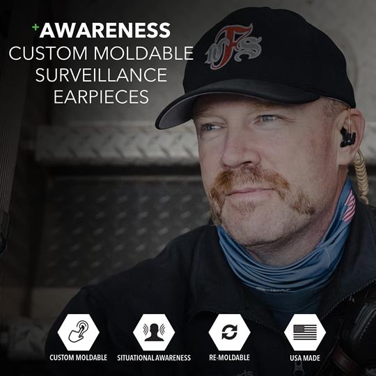 Decibullz Surveillance Earpieces + Awareness | Black