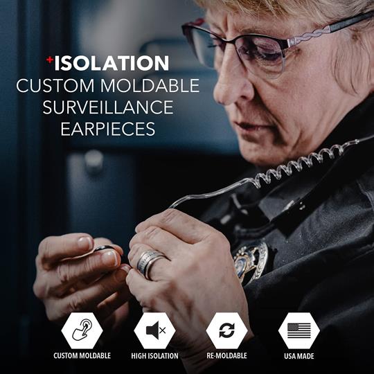 Decibullz Surveillance Earpieces + Isolation | Black