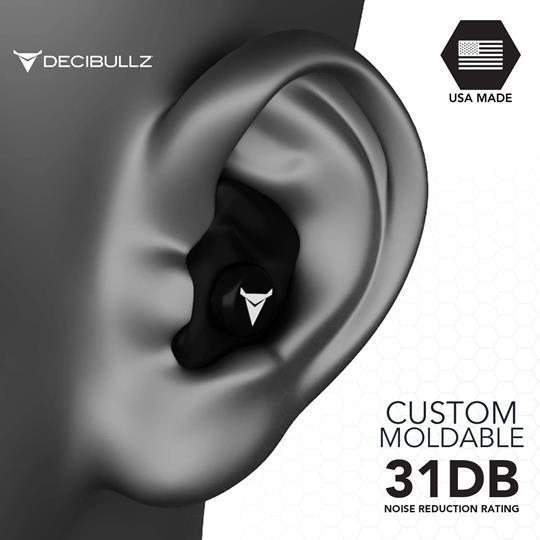 Decibullz Earplugs | Black