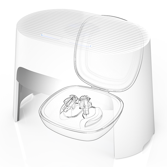 Flow-Med Dry-Cap UV3 Rechargeable Hearing Aid Drying Box