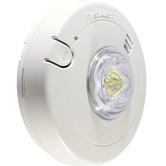 First Alert 7020BSL Hardwired Smoke Alarm with LED Strobe Light