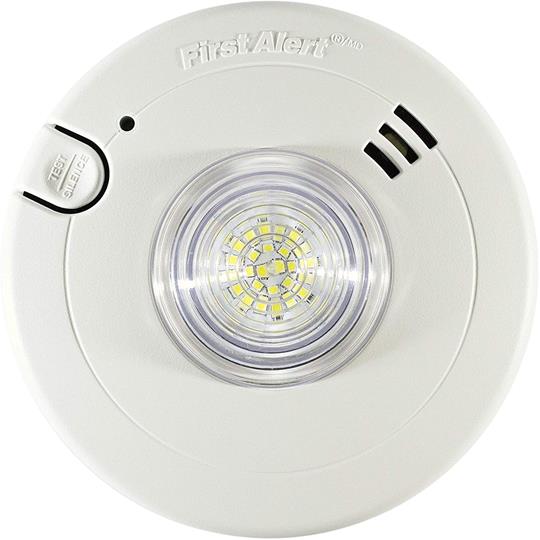 First Alert 7020BSL Hardwired Smoke Alarm with LED Strobe Light