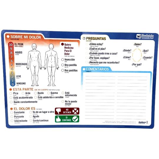 Word Communication Board for Non-Verbal Patients | Spanish
