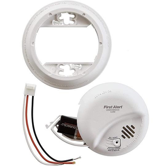 First Alert CO5120BN Hard-Wired Carbon Monoxide Alarm with Backup