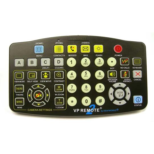 Large Button Videophone Remote Control (VP Remote Plus)