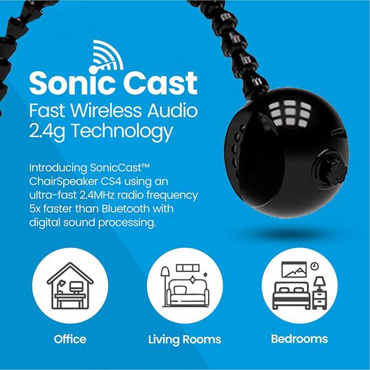 KARE Audio ChairSpeaker CS4 SonicCast TV Listening System