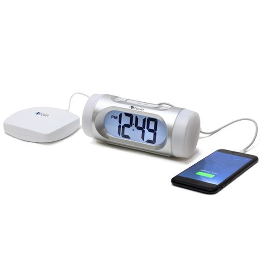Krown Visual VibeAlert Alarm Clock with Bed Shaker