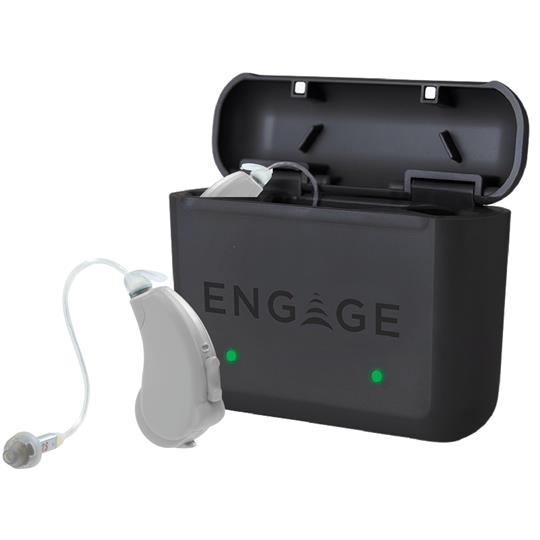 Lucid Hearing Engage Rechargeable OTC Hearing Aids | Android | Grey (Pair)