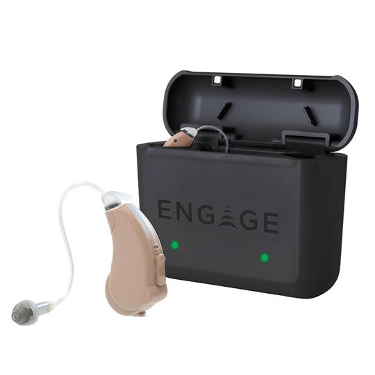 Lucid Hearing Engage Rechargeable OTC Hearing Aids | iOS | Beige (Pair)