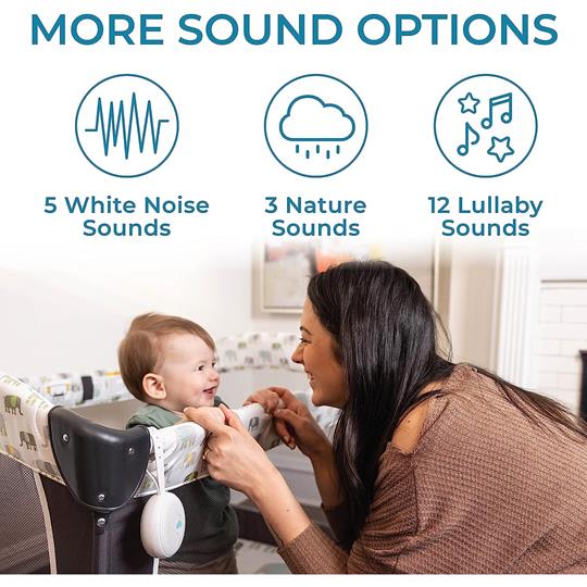 Yogasleep Hushh+ Travel Sound Machine with Wireless Speaker and Night Light
