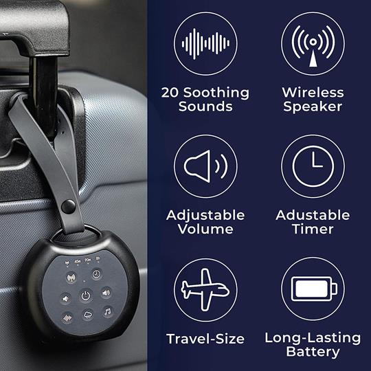 Yogasleep Rohm+ Travel White Noise Machine with Wireless Speaker
