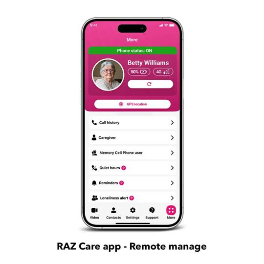 RAZ Memory Cell Phone for Seniors | Unlocked (Verizon, AT&T, T-Mobile compatible)