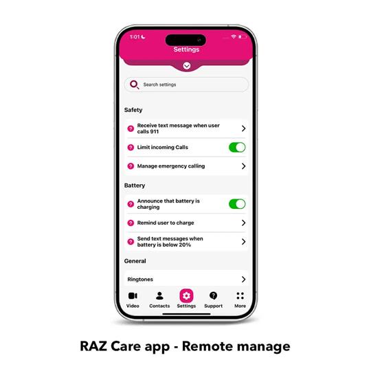 RAZ Memory Cell Phone for Seniors | Unlocked (Verizon, AT&T, T-Mobile compatible)