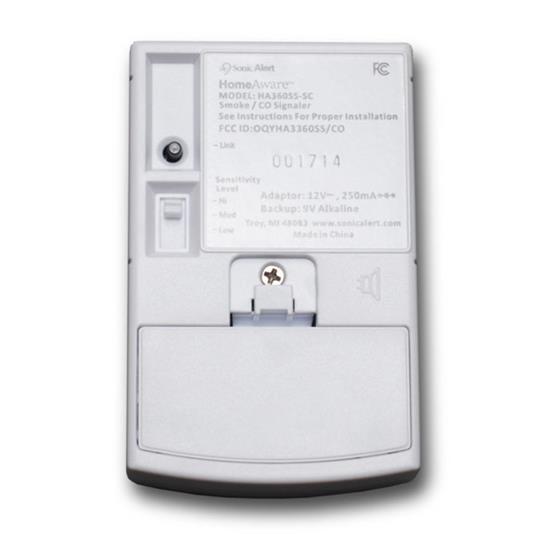 Sonic Alert HomeAware HA360SS-SC Smoke / CO Transmitter