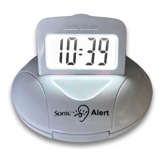 Sonic Alert Sonic Shaker SBP200 Vibrating Travel Alarm Clock | White