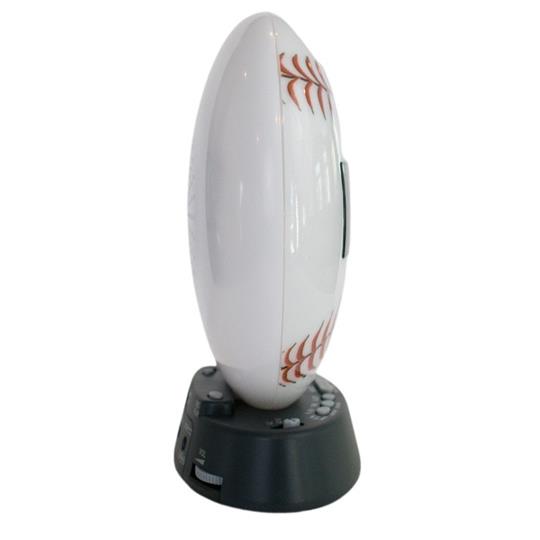 Sonic Glow SBW100BB Baseball Alarm Clock