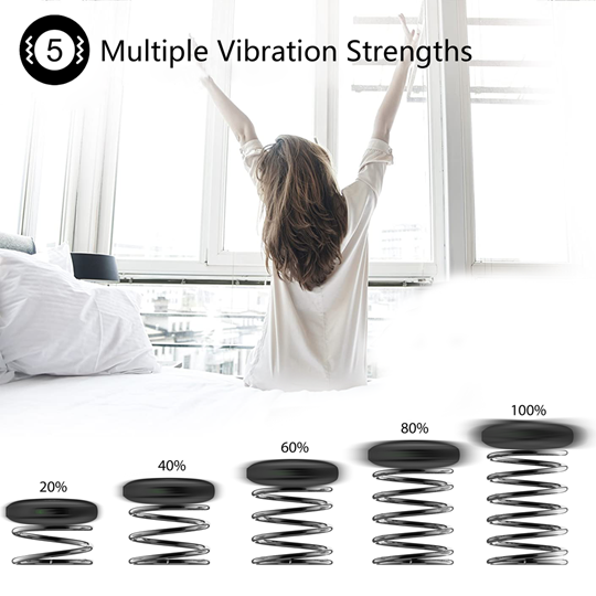 iLuv SmartShaker3 Vibration Bed Shaker Bluetooth Alarm Clock | Black