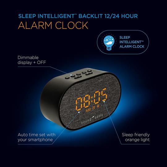 Sound Oasis BST-150T Tinnitus Sound Therapy System Alarm Clock