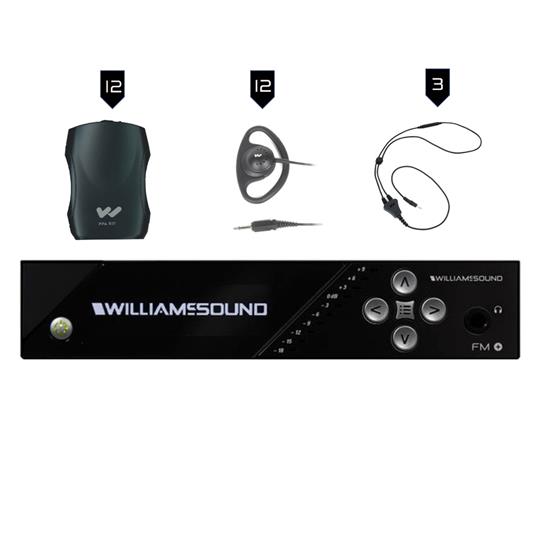 Williams Sound FM+ Dual FM & WiFi 12 Receiver Pkg | 557-12