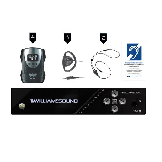 Williams Sound FM 558 System Package | Includes 4 Receivers